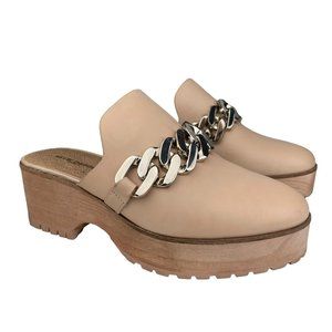 Kelsi Dagger Brooklyn Biscotti Slip On Women’s Nude Beige Platform Mule